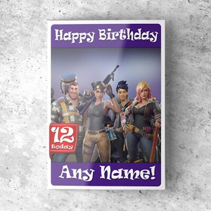 FORTNITE Personalised Birthday Card for Boys Son Grandson Brother ...