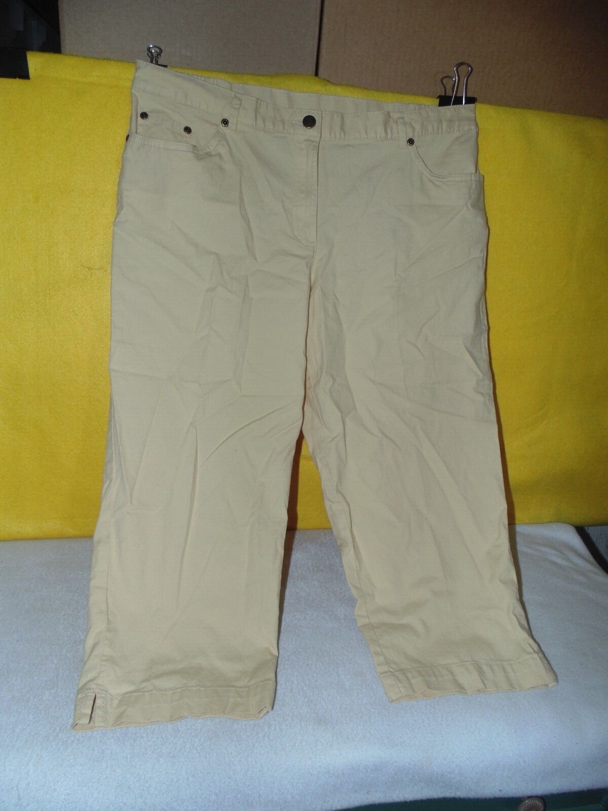 Ruby Rd. Capri Pants, Light Yellow in color: Size 12P | eBay