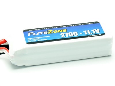 FliteZone LiPo Akku 2700 11,1V + EC3 / C6916