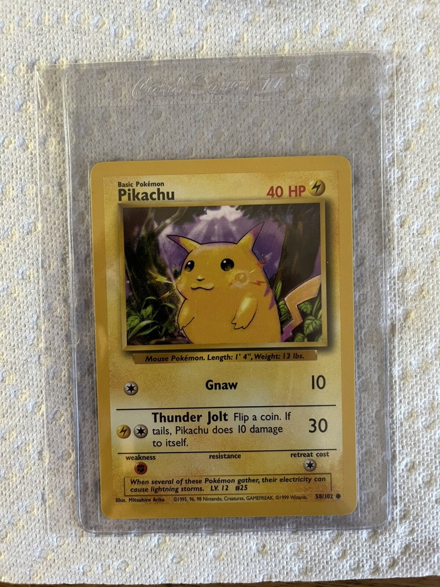 【未開封】英語版 ポケモンカード ピカチュウ 58/102 Base Set Pokémon Base Set Pikachu 58/102 | eBay