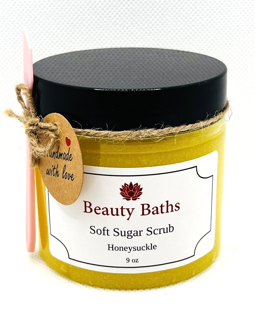 Honeysuckle Soft Sugar Scrub Exfoliating Bath Scrub holiday gift for her body