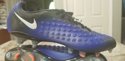 Nike Magista Opus II FG ACC Soccer Cleats Blue Black Mens Size 6.5