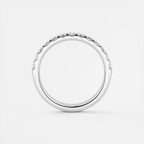 1 Ct Baguette Cut Lab Grown Diamond Eternity Wedding Band Ring 14k White Gold - Picture 5 of 5
