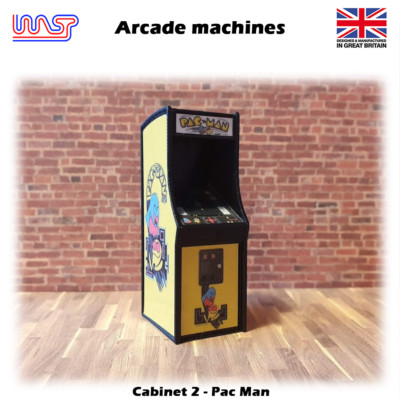 Arcade Maschine Pac Man 1:32 Track Side Szenerie Pub Bar Spiel Retro WASP