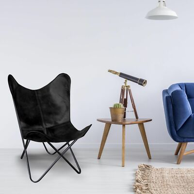 PARRYS LEATHER WORLD Relax Armchair Echtes Leder Schmetterling Deko Sessel