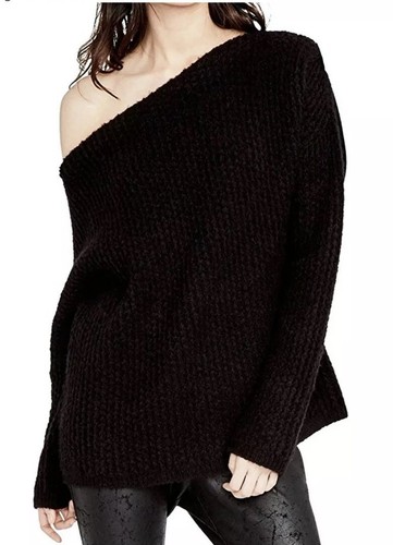 Rachael Roy Off Shoulder Schwarz Pullover Neu mit Etikett Größe L - Bild 1 von 4