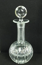 VTG Decanter Cut Crystal Glass German Hand Blown 1900 Barware MCM Spirits Liquor