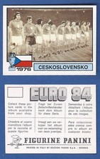 FIGURINA CALCIATORI PANINI EURO 84 - NUOVA/NEW - N.7 CESKOSLOVENSKO 1976