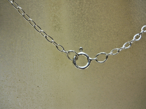 Oval Link Chain 16'L Crafted Solid Sterling 925 Silver n398 - Picture 2 of 4