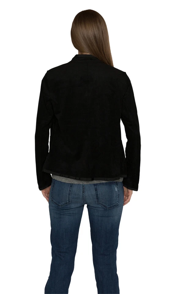 Velvet by Graham & Spencer Everly Faux Suede Mock Neck Jacket - Image 2 of 4