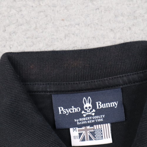Psycho Bunny Kids Boys Polo Shirt Size Medium 10-12 Youth Pique Knit Solid - Picture 3 of 14