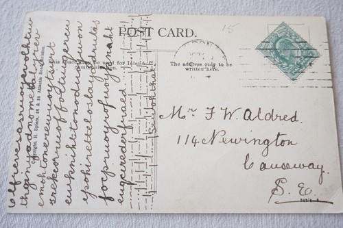 Newington Causeway Tram Tramways Postcard - Picture 2 of 2