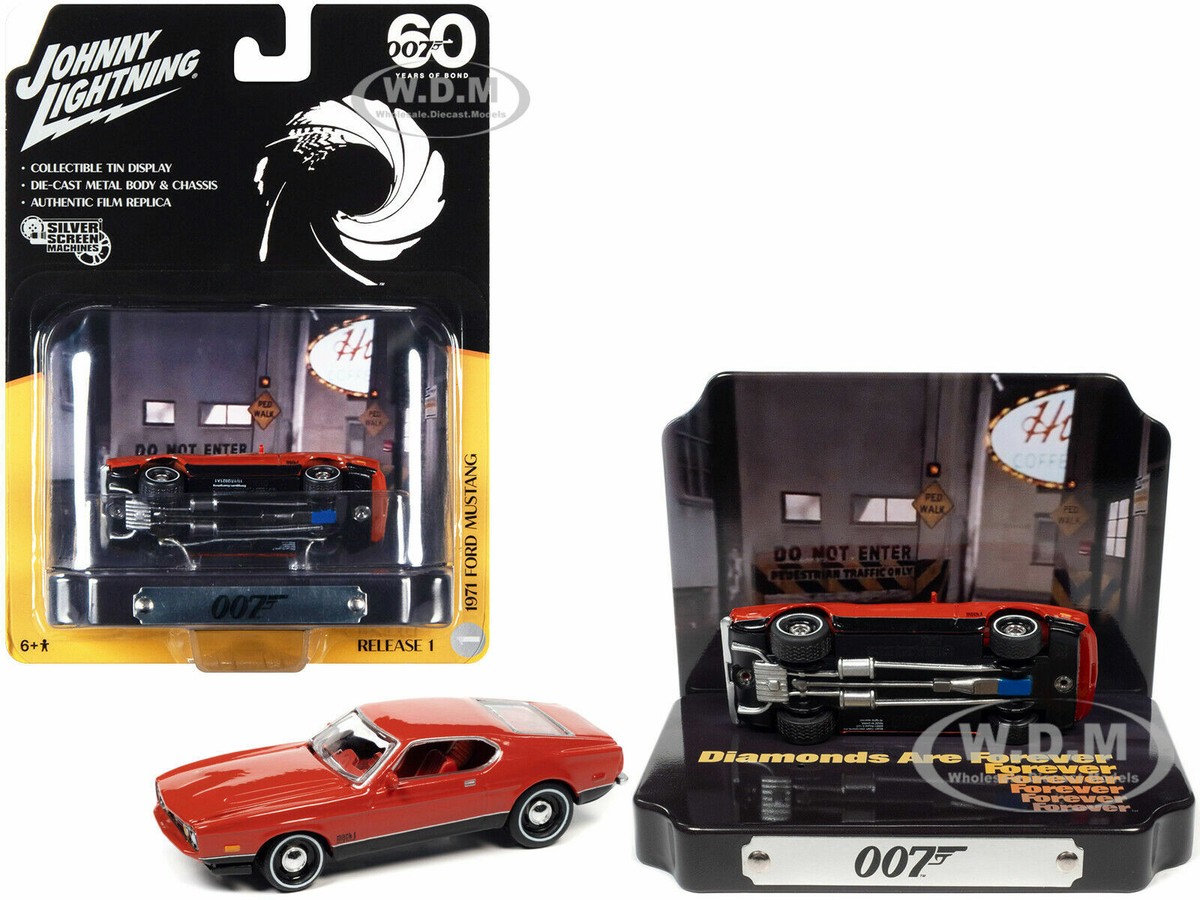 1971 FORD MUSTANG MACH 1 007 JAMES BOND 1/64 CAR JOHNNY