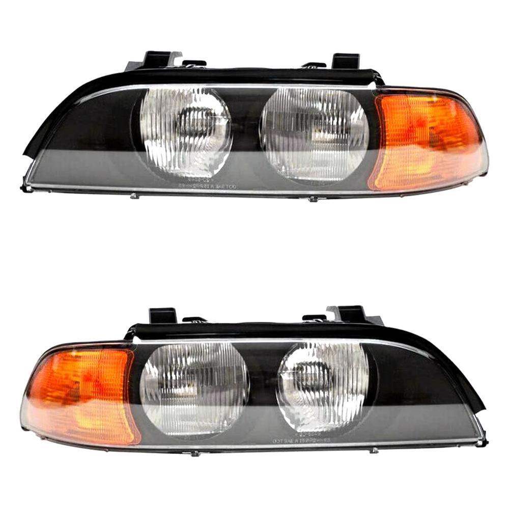 New Pair of Headlights Fits BMW 528i 540i 1998-2000 By BM2503118 ...