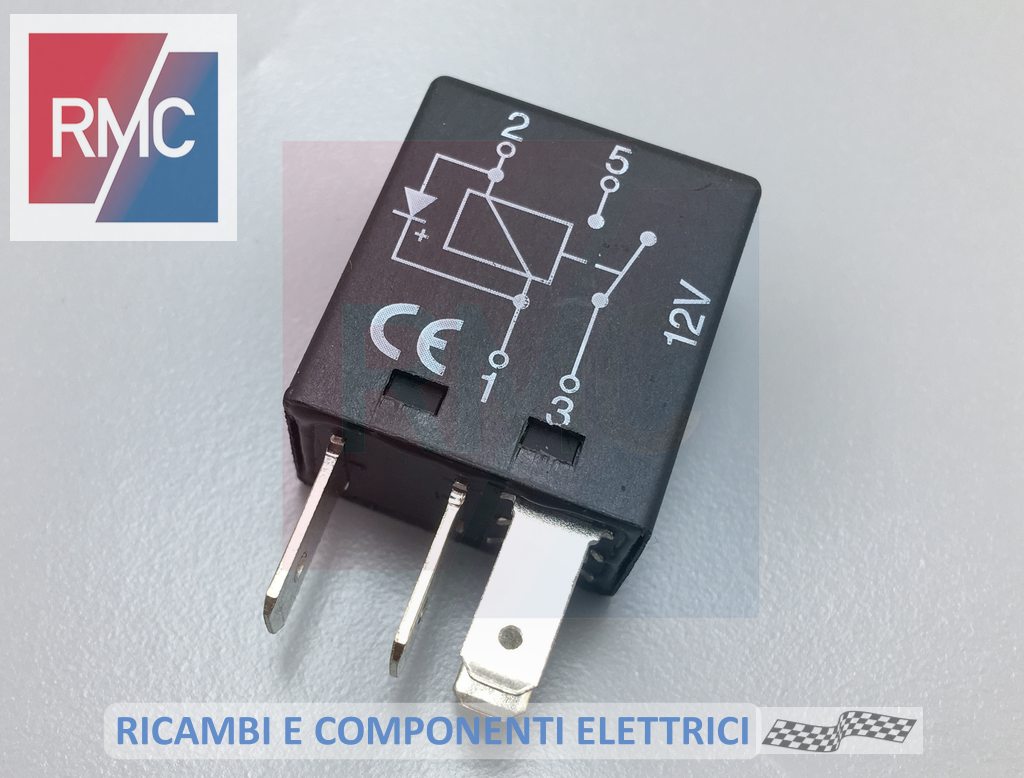 Confezione da 2 relè multiuso per autocarri a 5 pin 30A 12V, kit standard per auto e moto, compatibile con relè Mondeo JD1914