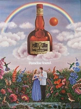 1985 GRAND MARNIER Liqueur Paradise Found Gervasio Gallardo Art PRINT AD
