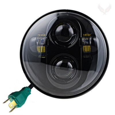 Eagle Lights 5 3/4 Black LED Projection II Headlight - Harley Sportster