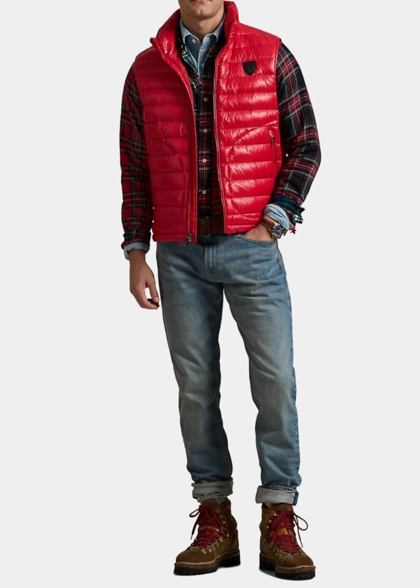 ジャケット・アウター RALPH LAUREN vest new, unused NEW $185 Ralph Lauren RLX Puffer Down Vest! Bright Green or
