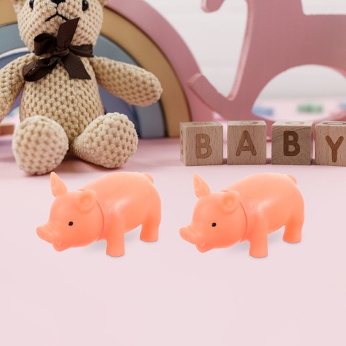 5pcs Mini Cartoon Squeeze Pig Toy Lovely Scream Pig Vent Toys Stress Reliever - Zdjęcie 2 z 12