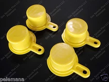 4-pk Blitz Yellow Spout Caps "Mr Yellow Cap" BLOW OUT SALE 900092 900094 900302