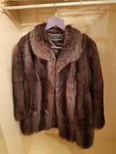 Pelliccia di marmotta canadese - pelle intera - Franca Marchisio - VINTAGE