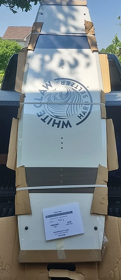 RARE White Claw Hard Seltzer Logo Promotional Wakeboard Wake Board 134cm – NEW - Image 1 of 4