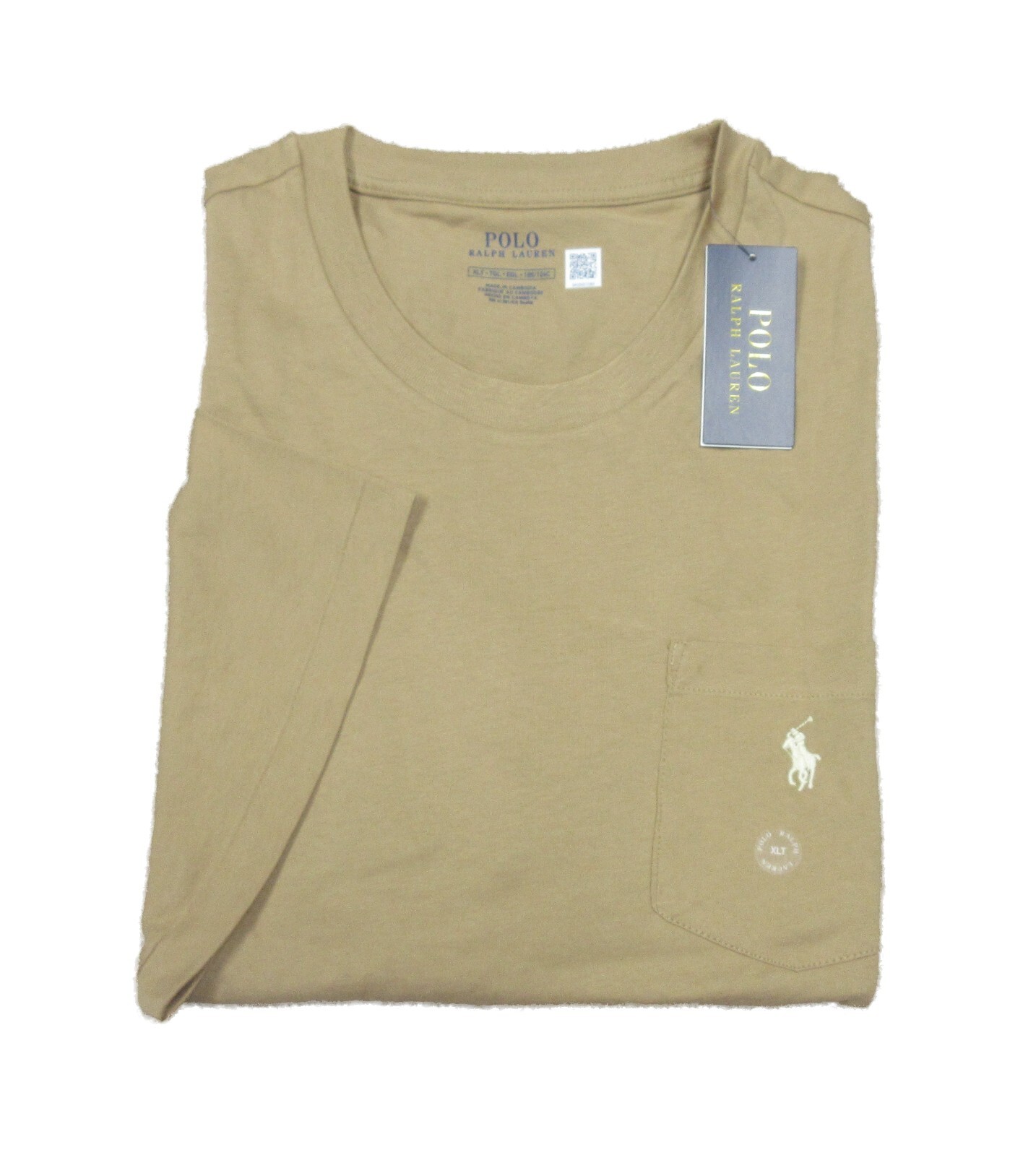 Ralph Lauren Big & Tall Pocket Tee in Tan Brown for Men