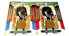 2008 DONRUSS LEGENDS KNUTE ROCKNE JERSEY MT 2 DIF RED BLUE NOTRE DAME IRISH 