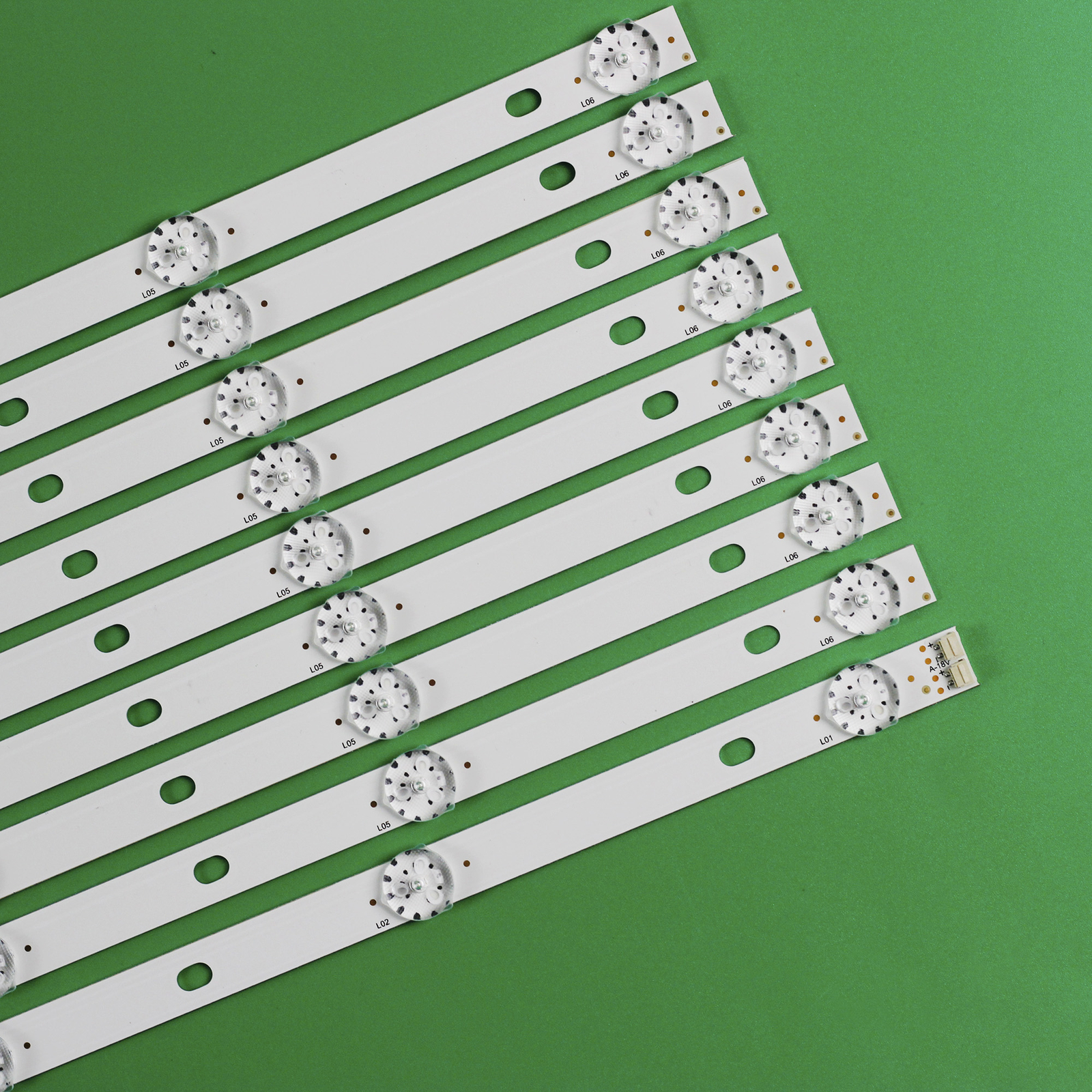 Bandes LED JS-D-JP55DM-B51EC 6V - Occasion, Fonctionnelles, Prises à Gauche - Idéal Pour Rétroéclairage Ou Customisation !