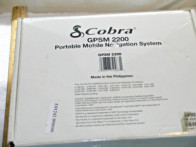 Cobra GPSM 2200 Portable Mobile Navigation System Touch Screen GPS ...