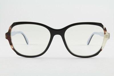  Authentic Prada VPR03V KHR-101 Black Blue Brown 54mm Glasses Frames Italy