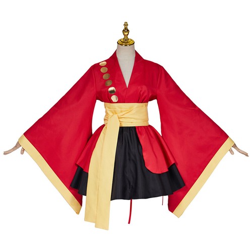 Costumi Cosplay Pezzo Unico Ruffy Kimono Halloween Abiti Carnevale Abiti Fantasia - Foto 13 di 14