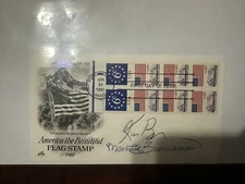 Ken Burns and Marty Brennaman  AUTOGRPAHED First day of Issue postal cover