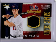 2013 Panini USA Baseball Champions Game Gear Jerseys Colton Plaia #38