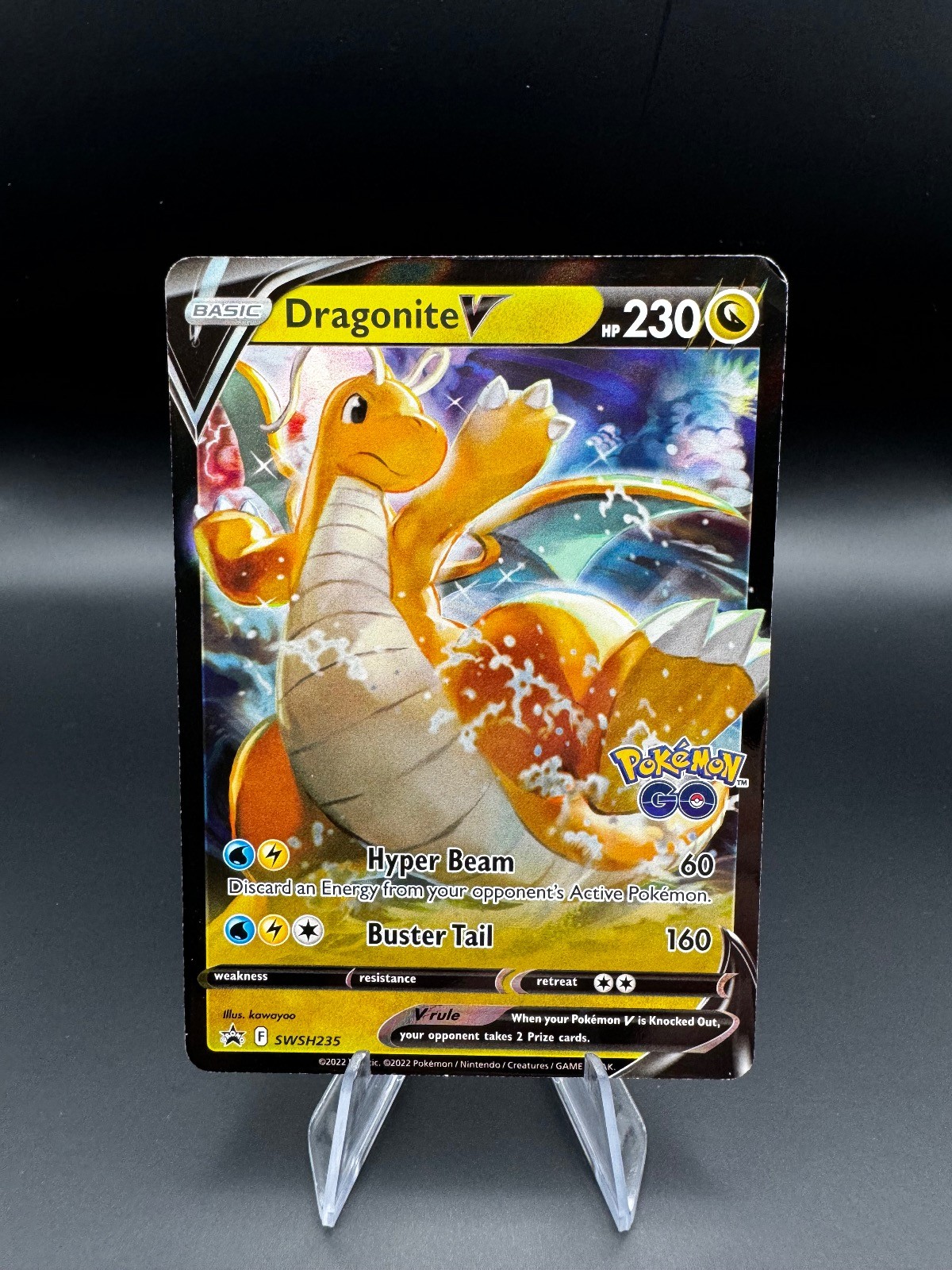 Dragonite V SWSH235 Holo Sword & Shield Promo Pokemon DMG Sword & Shield Promo