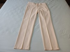 ASOS Slim Oxford Flat Front Suit Trousers Sand Mens 34x30 New with Imperfections