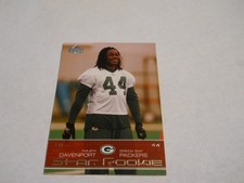 NAJEH DAVENPORT ROOKIE CARD GREEN BAY PACKERS 2002 UPPER DECK. rookie card picture