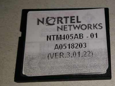 Nortel NTM405AB-01 A0518203 A0899317 Ver. 3.01.22 CF Speicherkarte