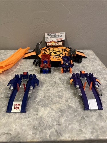 Transformers Bot Shots Battle Game Dragon Track Playset COMPLETE - Picture 1 of 6