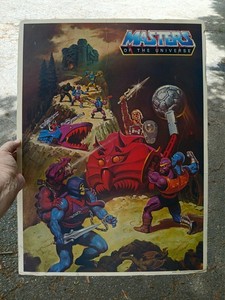 HE MAN MASTERS OF UNIVERSE VTG ORIGINAL 1984 MATTEL STORE DISPLAY MOTU Standee
