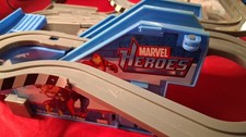 Marvel Heroes Race Track Set Battery Powered 2012 Used