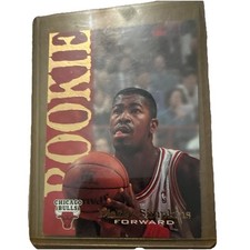 SkyBox 1995 Rookies Rookie Dickey Simpkins #314 Chicago Bulls Basketball Card. rookie card picture