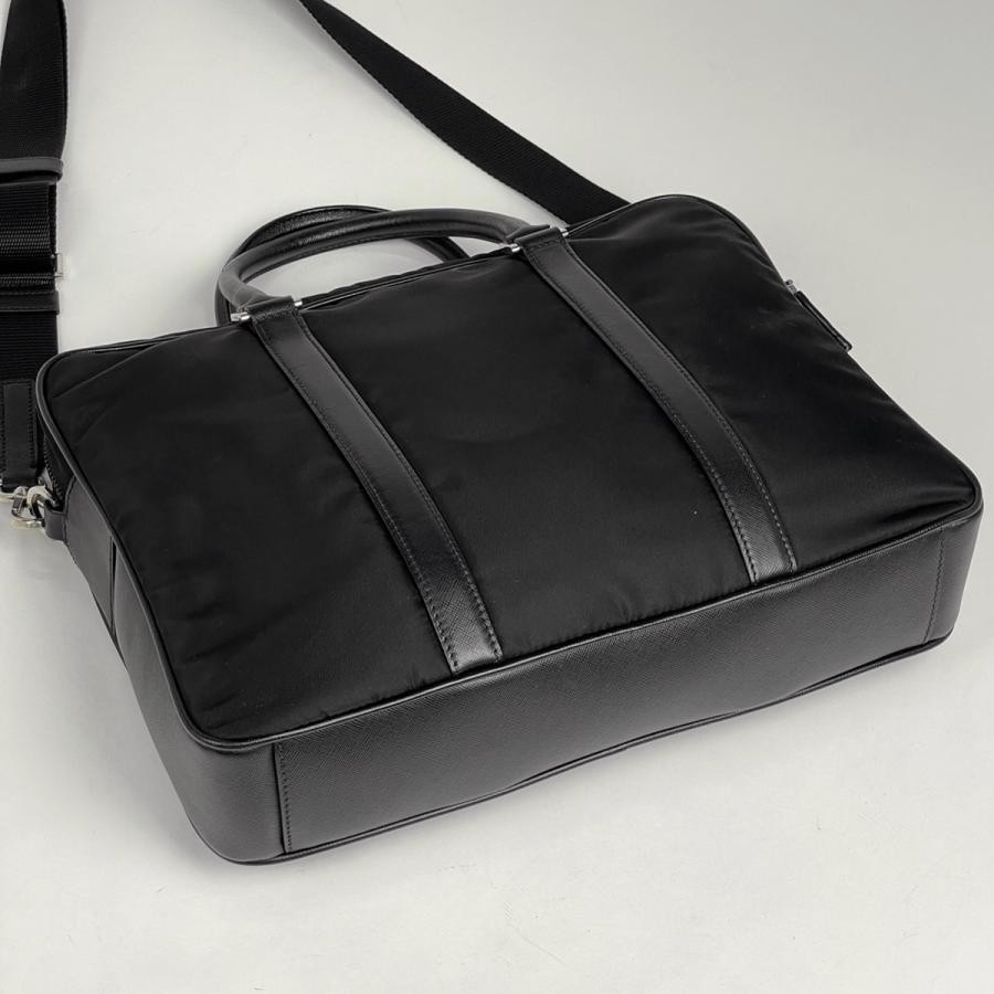 Prada Briefcase 2-Way Shoulder Bag Nylon Black with Shoulder Strap #BS1342 thumbnail 2