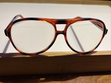 Mainstreet Pilot VTG Eyeglasses Sunglass Frames 54-18-145MM Demi Amber Aviator
