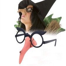 Hexennase mit Brille, dekoratives Halloween-Hexenkostüm-Zubehör für Cosplay