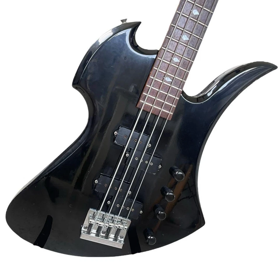 Bajo eléctrico Fernandes Mockingbird negro de JAPÓN Foto 2 de 4