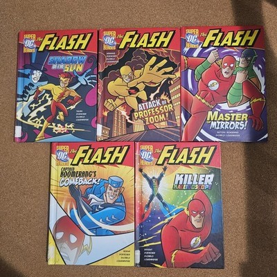 Lot Of 5 DC Super Heroes Books, The Flash By Stone Arch Books 