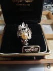 New In Box. Sterling Diamond Cut Ring By Royal-N-Gems Custom Crafted — photo 2