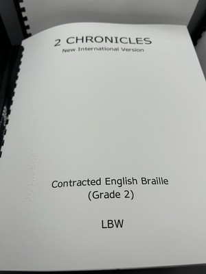 Lot of 7 Old Testament Books - Contracted English Braille NIV LBW Inc.