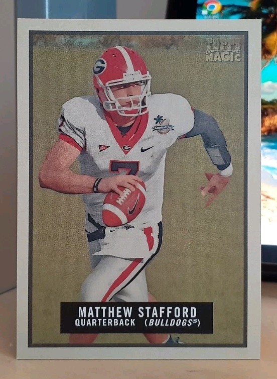 2009 MATTHEW STAFFORD TOPPS MGC #77 ROOKIE RC GEORGIA BULLDOGS LOS ANGELES RAMS